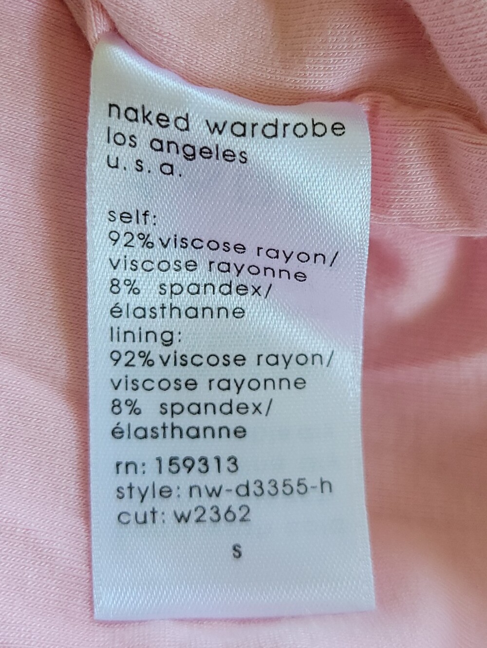 Naked Wardrobe Bodycon Maxi Sculpt Mock Neck Dress Pastel Pink Soft Girl Party - Picture 10 of 12